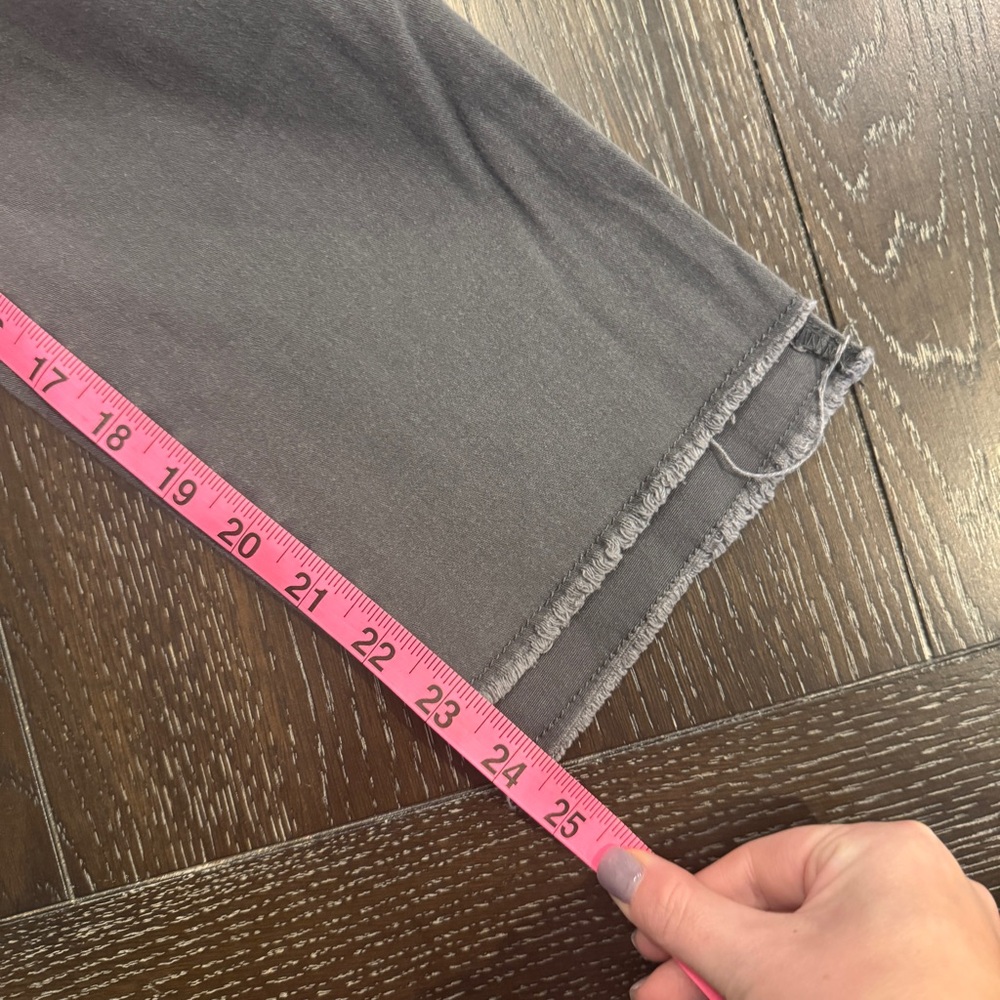 Democracy Absolution Gray Straight Pants Raw Hem - image 4